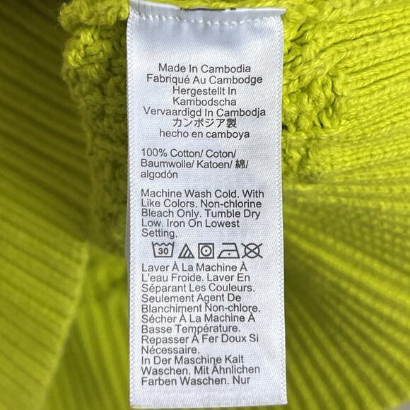 J. Crew Chunky Cable Knit Crewneck Fisherman Sweater Size S Small Green BV360 - Picture 5 of 5